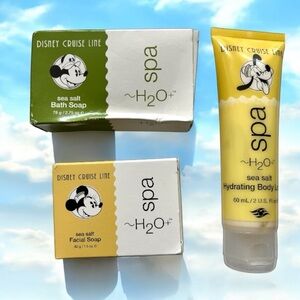Disney Cruise Line H2O+ Spa Bath And Facial Soap + Body Lotion